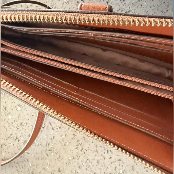 kate spade Brown Pebbled Leather Crossbody - Picture 7 of 7